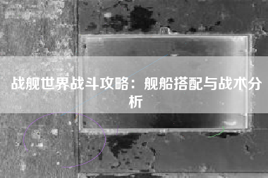 战舰世界战斗攻略：舰船搭配与战术分析