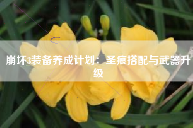 崩坏3装备养成计划：圣痕搭配与武器升级